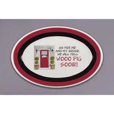  Razorbacks | Arkansas Magnolia Lane Oval Melamine Platter | Alumni Hall