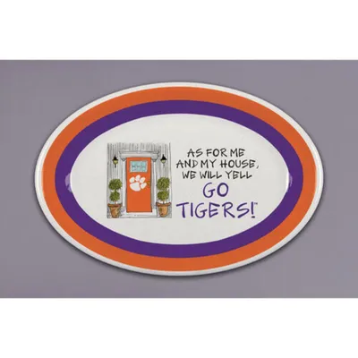  Clemson | Clemson Magnolia Lane Oval Melamine Platter | Alumni Hall