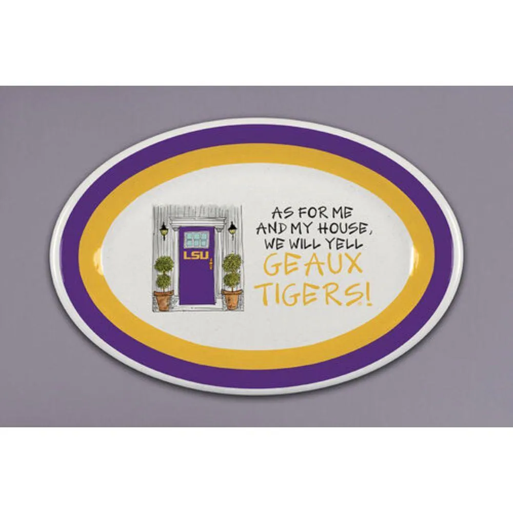  Lsu | Lsu Magnolia Lane Oval Melamine Platter | Alumni Hall