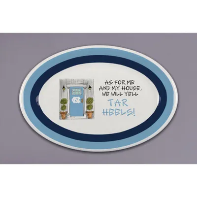  Unc | Carolina Magnolia Lane Oval Melamine Platter | Alumni Hall