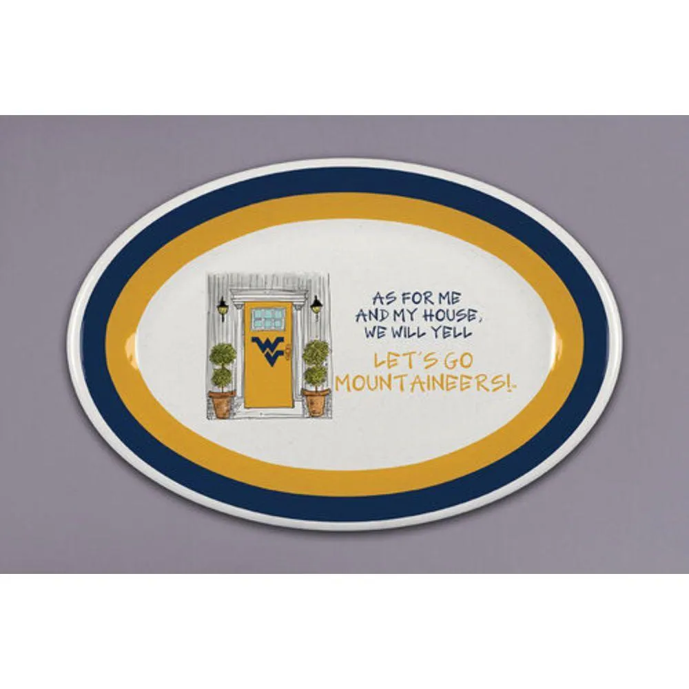  Wvu | West Virginia Magnolia Lane Oval Melamine Platter | Alumni Hall