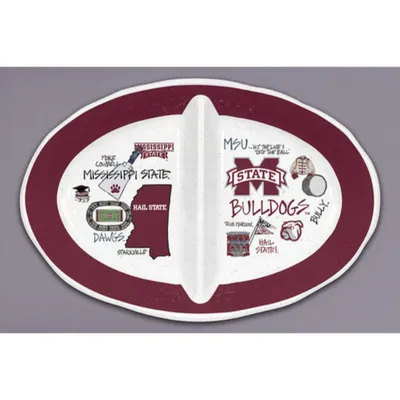  Bulldogs | Mississippi State Magnolia Lane 2 Section Melamine Bowl | Alumni Hall