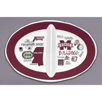  Bulldogs | Mississippi State Magnolia Lane 2 Section Melamine Bowl | Alumni Hall