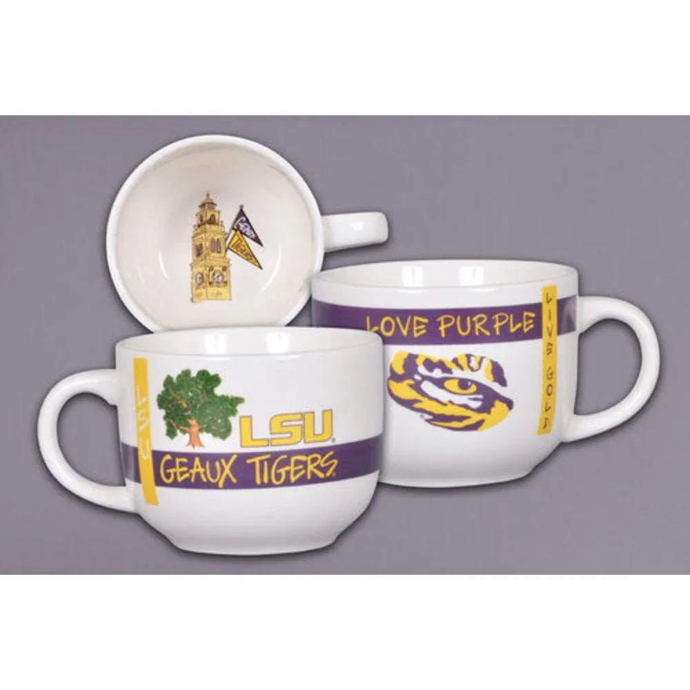 LSU Magnolia Lane Ceramic Soup Mug