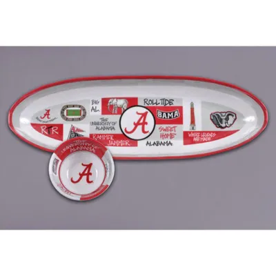  Bama | Alabama Magnolia Lane Chip And Dip Oblong Set | Alumni Hall