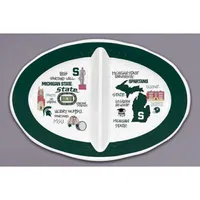  Spartans | Michigan State Magnolia Lane 2 Section Melamine Bowl | Alumni Hall