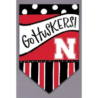  Huskers | Nebraska Magnolia Lane 12  X 18  Go Huskers Garden Flag | Alumni Hall