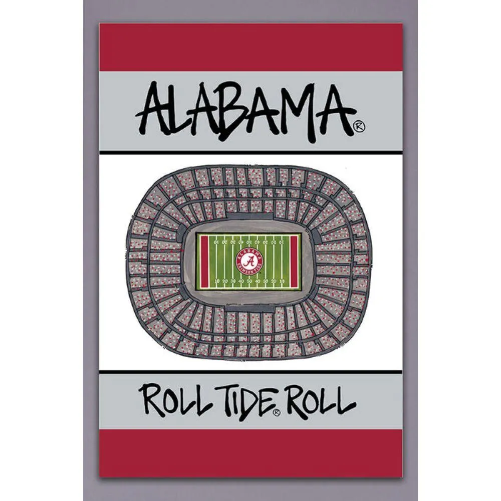  Bama | Alabama Magnolia Lane 12  X 18  Stadium Garden Flag | Alumni Hall