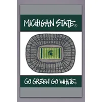  Spartans | Michigan State Magnolia Lane 12  X 18  Stadium Garden Flag | Alumni Hall