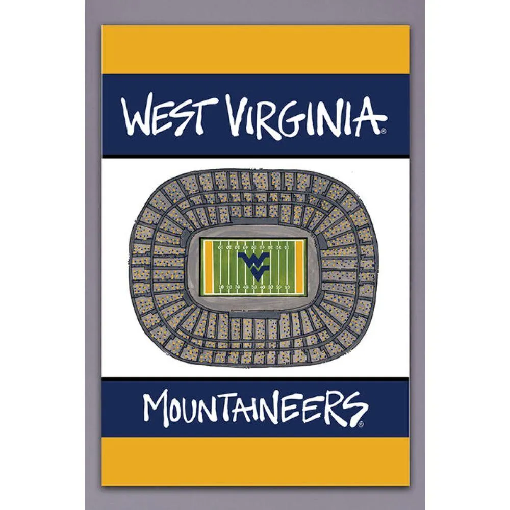  Wvu | West Virginia Magnolia Lane 12  X 18  Stadium Garden Flag | Alumni Hall