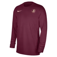 Fsu | Florida State Nike Dri- Fit Uv Coaches Long Sleeve Top Alumni Hall