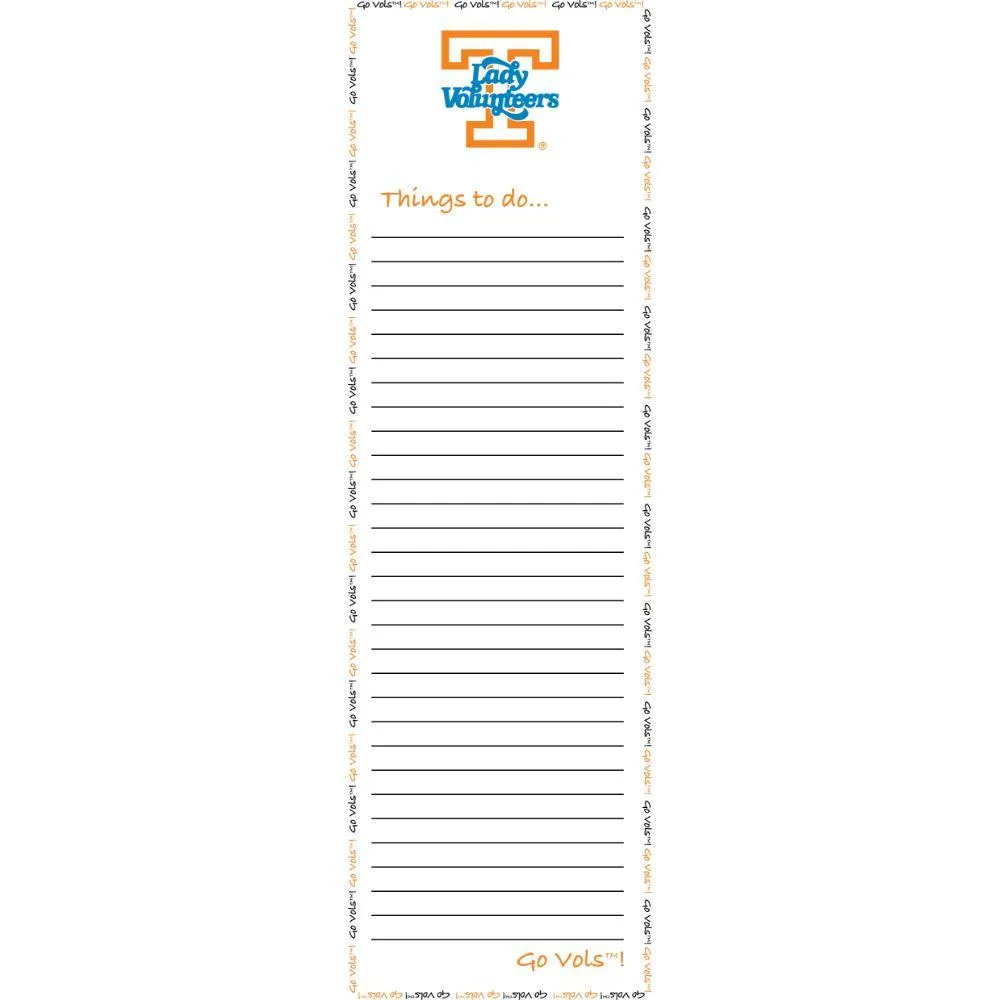  Lady Vols | Tennessee Lady Vols To- Do List | Orange Mountain Designs