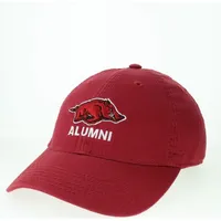  Razorbacks | Arkansas Legacy Razorback Logo Over Alumni Adjustable Hat | Alumni Hall