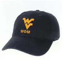  Wvu | West Virginia Legacy Logo Over Mom Adjustable Hat | Alumni Hall