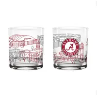  Bama | Alabama 14 Oz Campus Rocks Glass | Alumni Hall