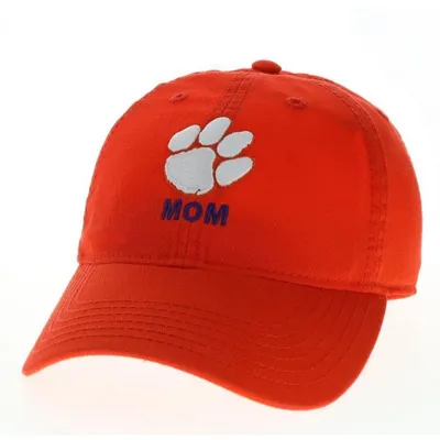  Clemson | Clemson Legacy Logo Over Mom Adjustable Hat | Alumni Hall