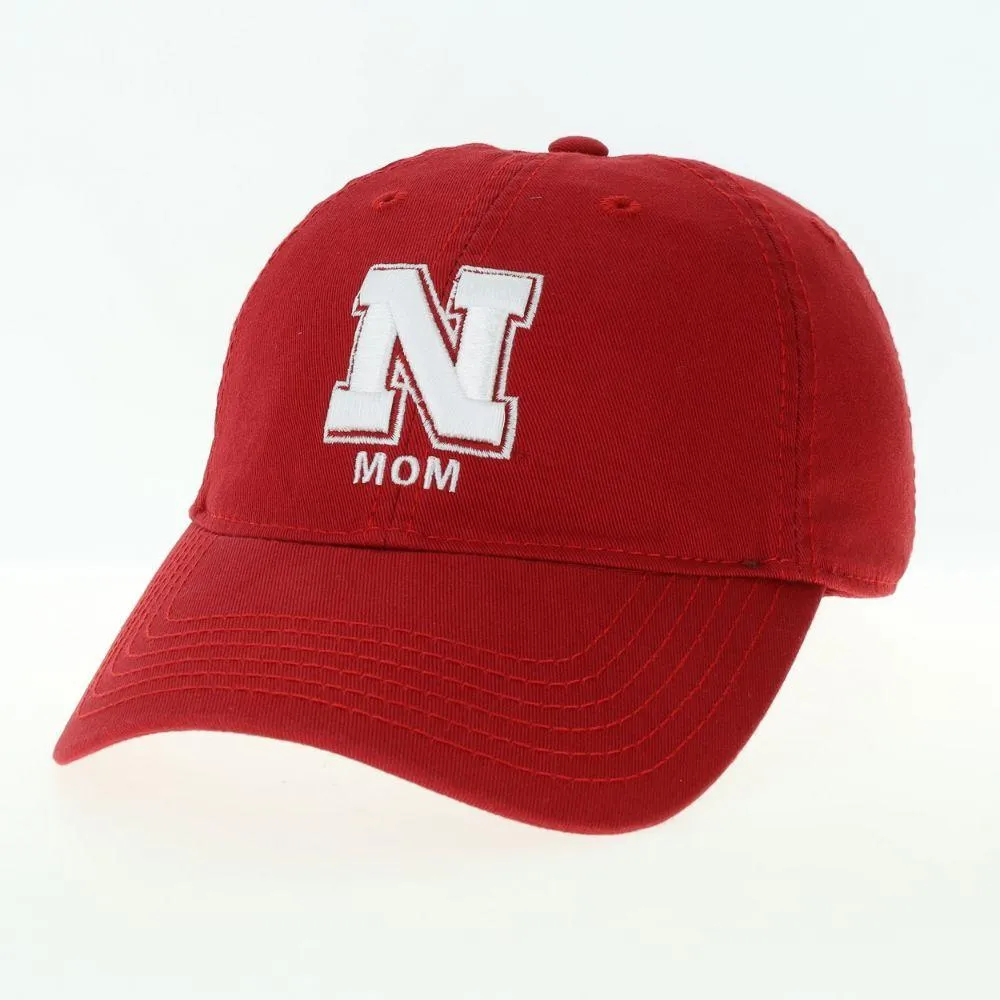  Huskers | Nebraska Legacy Logo Over Mom Adjustable Hat | Alumni Hall