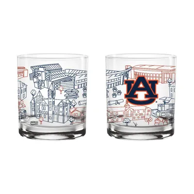  Aub | Auburn 14 Oz Campus Rocks Glass | Alumni Hall