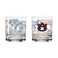  Aub | Auburn 14 Oz Campus Rocks Glass | Alumni Hall