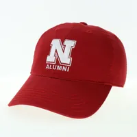  Huskers | Nebraska Legacy Logo Over Alumni Adjustable Hat | Alumni Hall