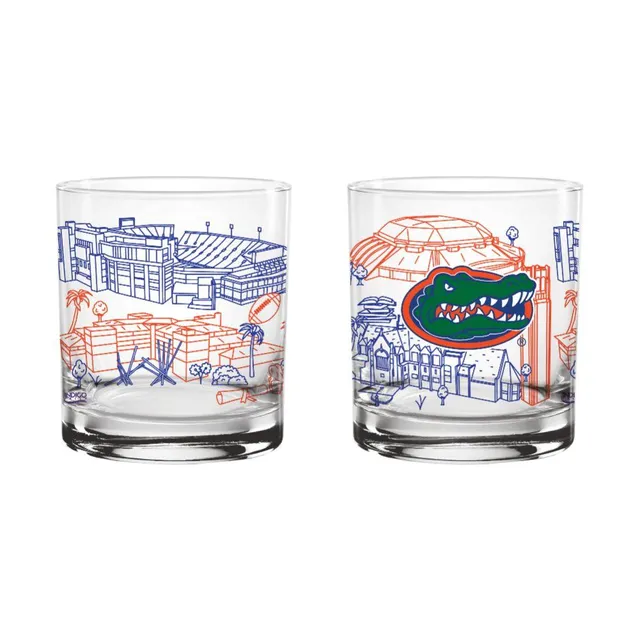 Florida Gators 14oz. Commissioner Rocks Glass Two-Piece Set