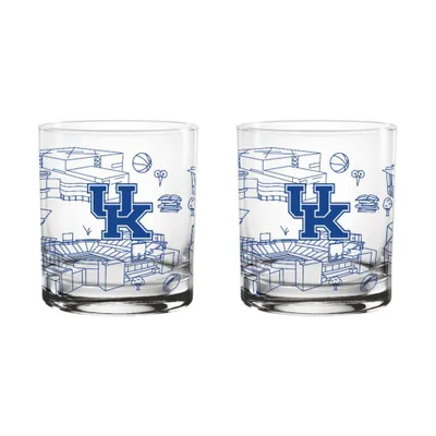  Cats | Kentucky 14 Oz Campus Rocks Glass | Alumni Hall
