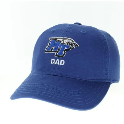  Mtsu | Mtsu Legacy Logo Over Dad Adjustable Hat | Alumni Hall