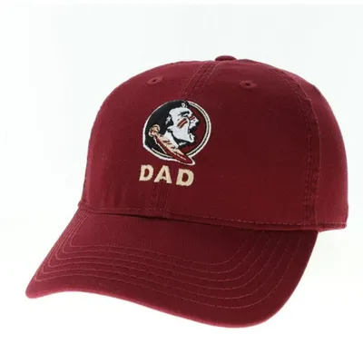  Fsu | Florida State Legacy Logo Over Dad Adjustable Hat | Alumni Hall