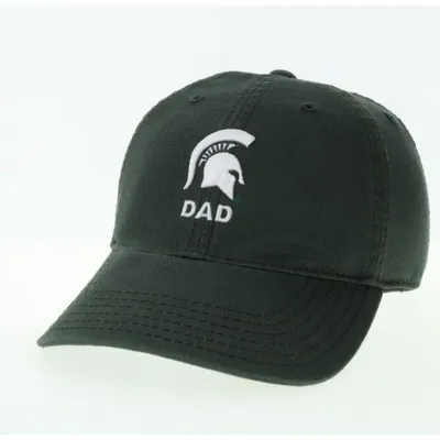  Spartans | Michigan State Legacy Logo Over Dad Adjustable Hat | Alumni Hall