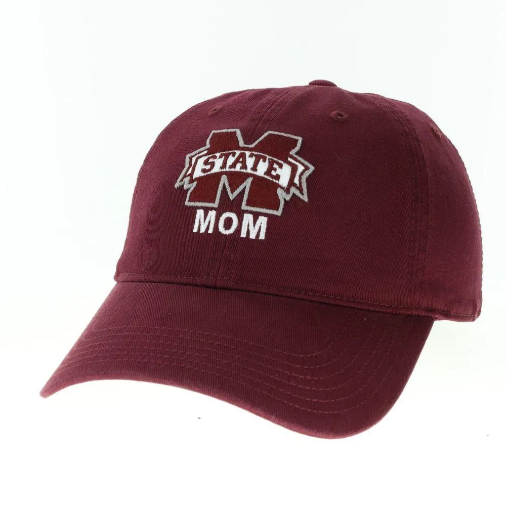  Bulldogs | Mississippi State Legacy Logo Over Mom Adjustable Hat | Alumni Hall