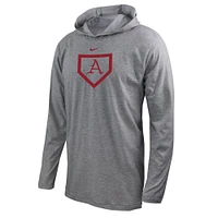 Arkansas Nike Baseball Dri-Fit Hoodie Tee