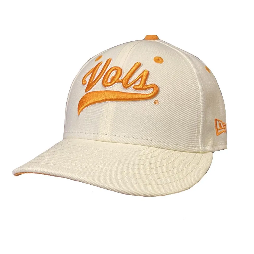 Tennessee New Era 5950 Vols Script Baseball Fitted Hat - CHROME_WHITE