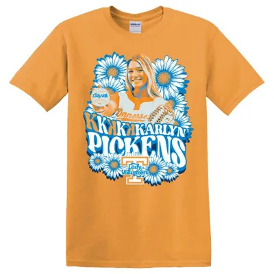 Vols | Tennessee Lady Karlyn Pickens Strikeout Sunflower Tee Orange Mountain Designs