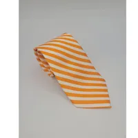  Ahs | Loyalty Brand Products Orange And White Thin Stripe Tie | Alumni Hall