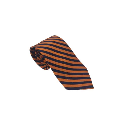  Ahs | Loyalty Brand Products Navy And Orange Thin Stripe Tie | Alumni Hall