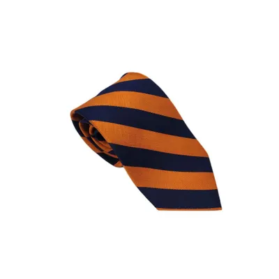 Ahs | Loyalty Brand Products Navy And Orange Thick Stripe Tie | Alumni Hall