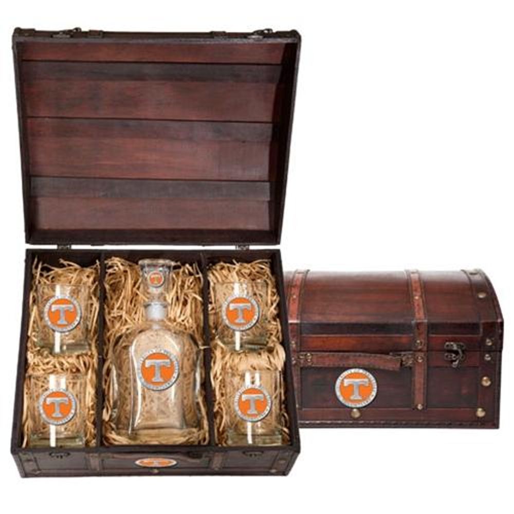  Tennessee Decanter Chest Set (Orange Emblem)