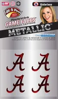  Bama | Alabama Metallic Waterless Face Tattoos | Alumni Hall