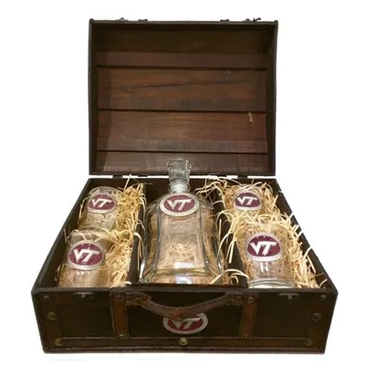  Virginia Tech Decanter Chest Set (Maroon)