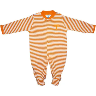 Vols | Tennessee Infant Striped Footed Romper Alumni Hall