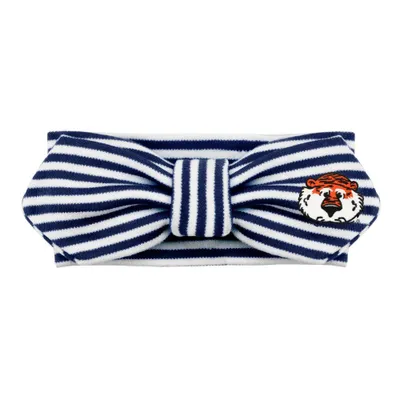  Aub | Auburn Infant Creative Knitwear Striped Knot Aubie Logo Headband | Alumni Hall