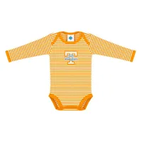 Lady Vols | Tennessee Infant Striped Long Sleeve Bodysuit Orange Mountain