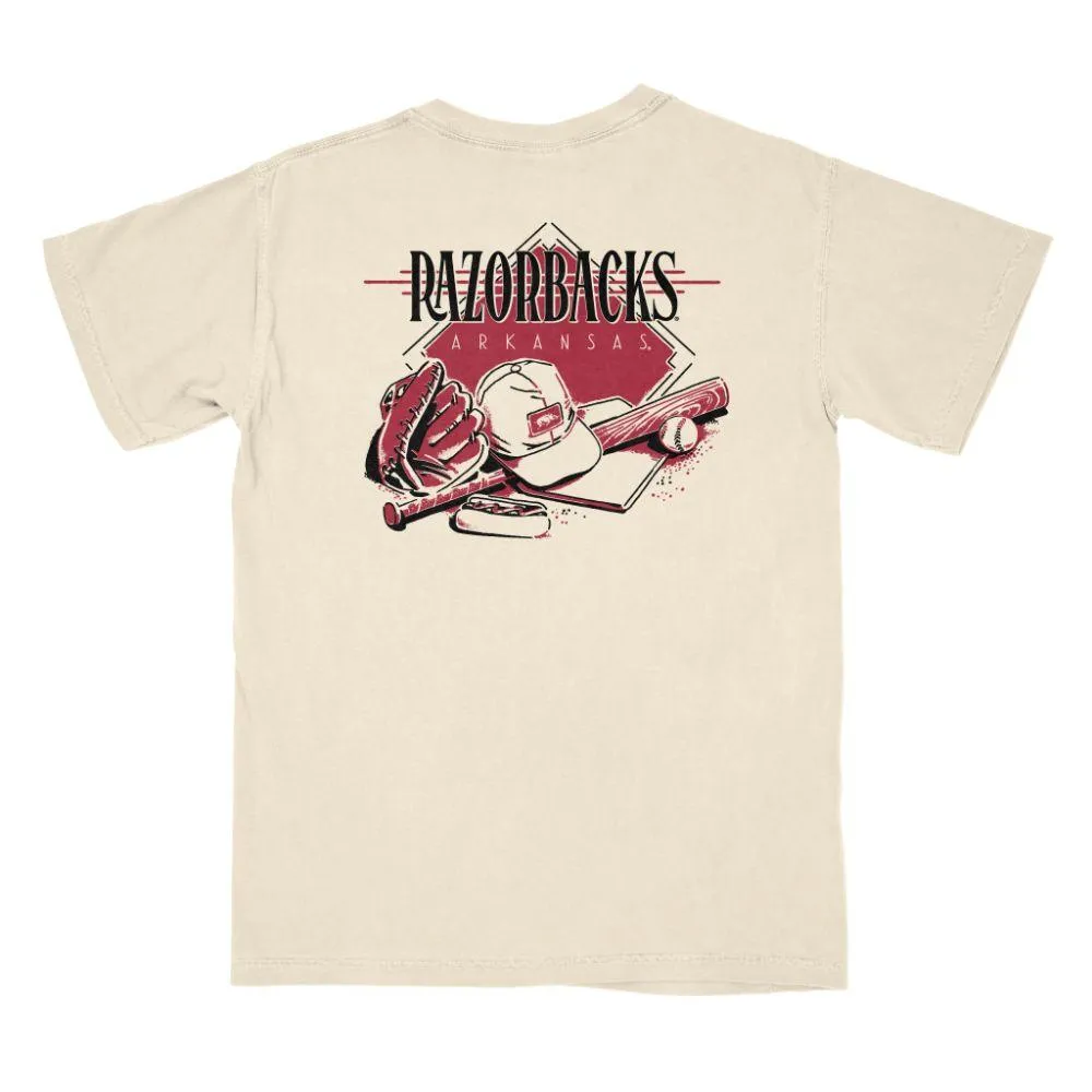 Razorbacks | Arkansas B- Unlimited Take Me Out To The Ballgame Comfort Colors Tee Alumni Hall