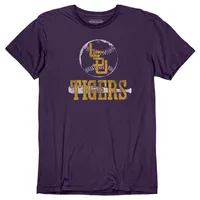 Lsu | Baseball And Bat Vintage Triblend Tee Alumni Hall