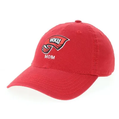  Wku | Western Kentucky Legacy Logo Over Mom Adjustable Hat | Alumni Hall