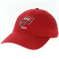  Wku | Western Kentucky Legacy Logo Over Dad Adjustable Hat | Alumni Hall