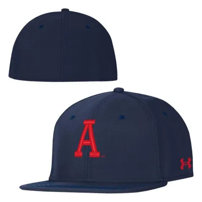 Aub | Auburn Under Armour A- Day Huddle Flat Brim Baseball Hat Alumni Hall