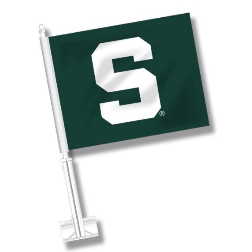 Michigan State S Car Flag