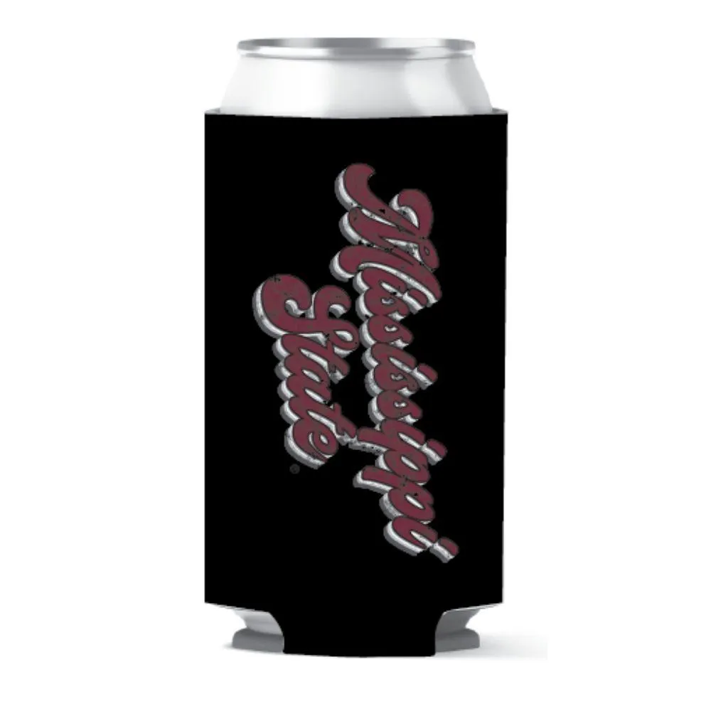  Bulldogs | Mississippi State Script Slim Can Cooler | Alumni Hall