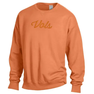 Vols | Tennessee 3- D Tonal Embroidered Script Sweatshirt Alumni Hall